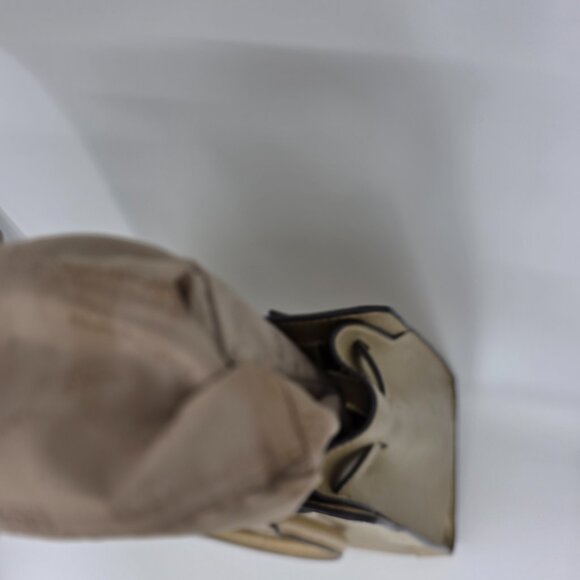 Michael Kors Dillon Large Satchel Champagne Gold Saffiano Leather - Picture 11 of 16